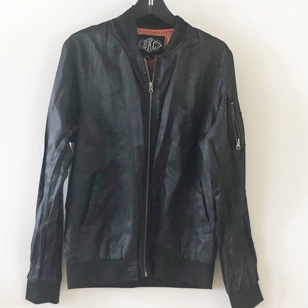 BKC Black Jacket Full Zip Medium Brooklyn Cloth Work Wear